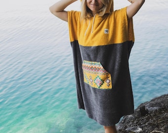 Poncho da surf Hawaii in spugna biologica - Edizione limitata