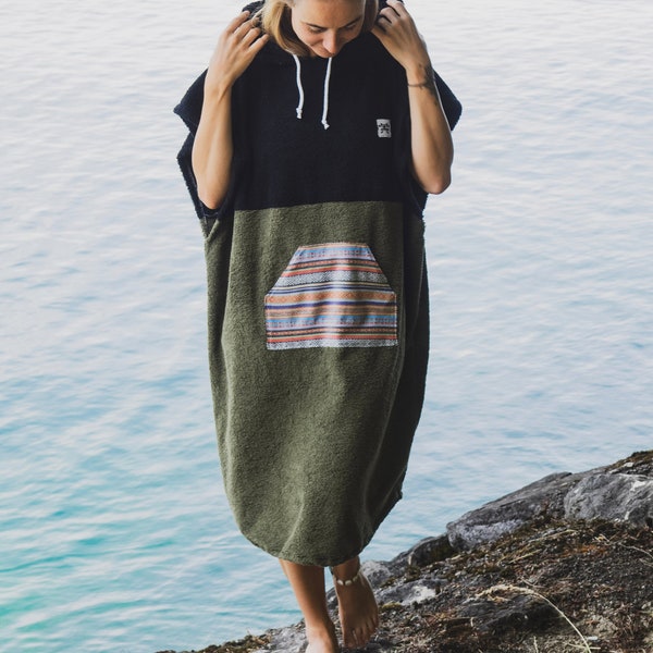 Surfponcho Tiki Bio-Frotte