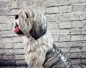 Bobtail Old English Sheepdog Artistiek Keramisch Figuur 62 cm Nieuw