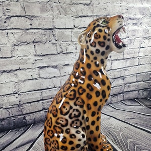 Jaguar artistic ceramic figure approx 62cm New