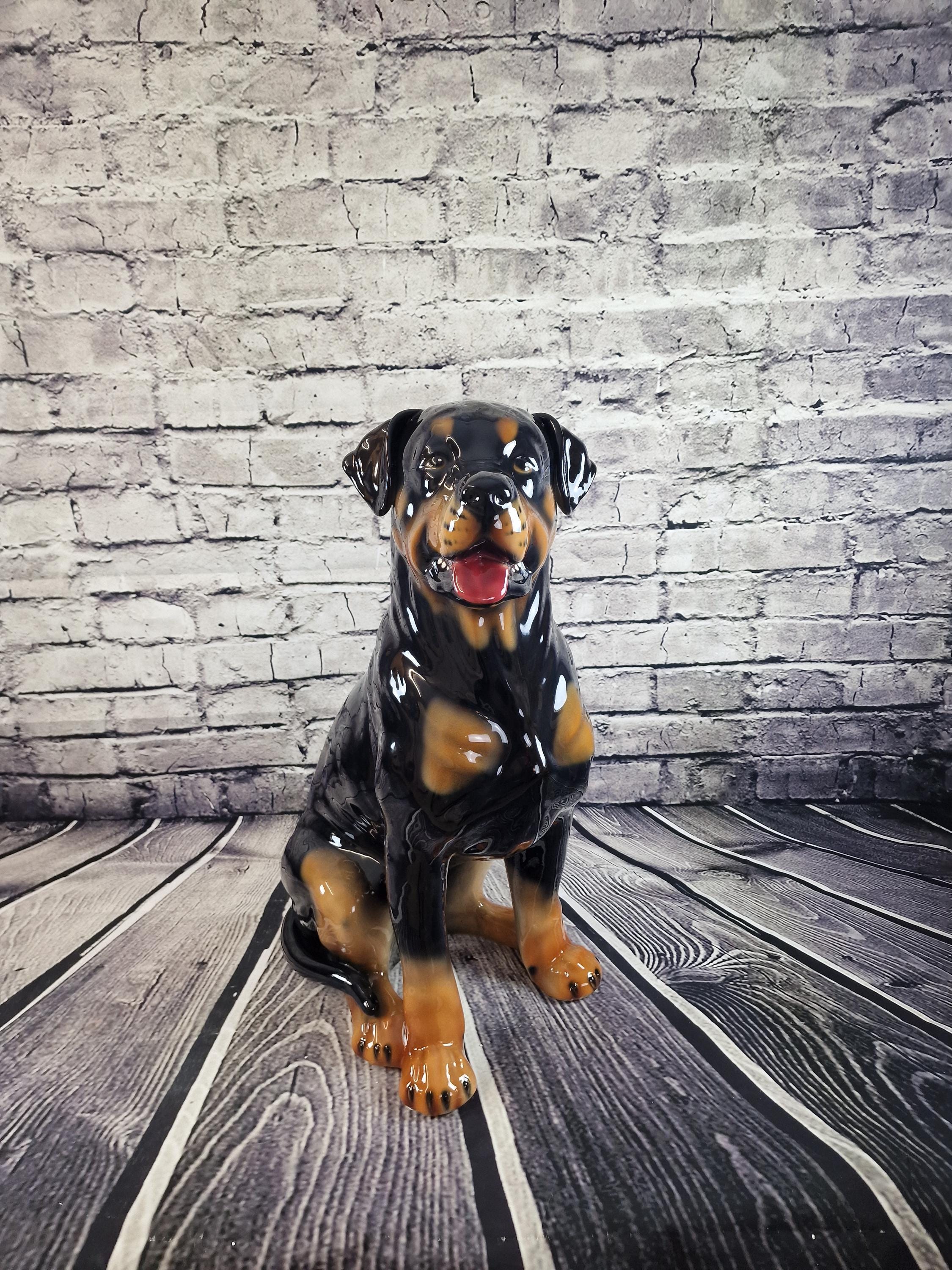 Rottweiler Artistic Ceramic Figure 70 Cm New - Etsy