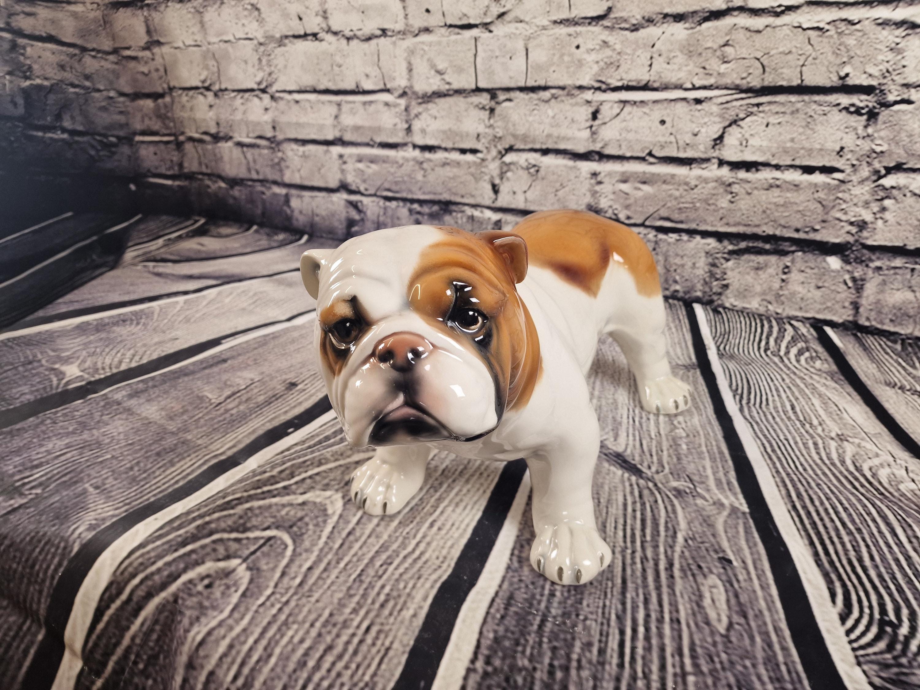 English Bulldog Artistic Ceramic Figurine 42 X 30 Cm New - Etsy