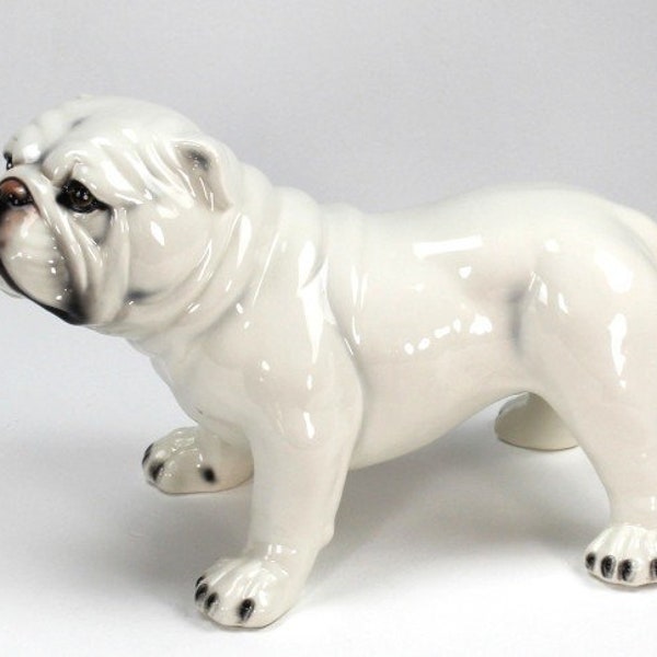 English Bulldog Artistic Ceramic Figure 42 x 30 cm New