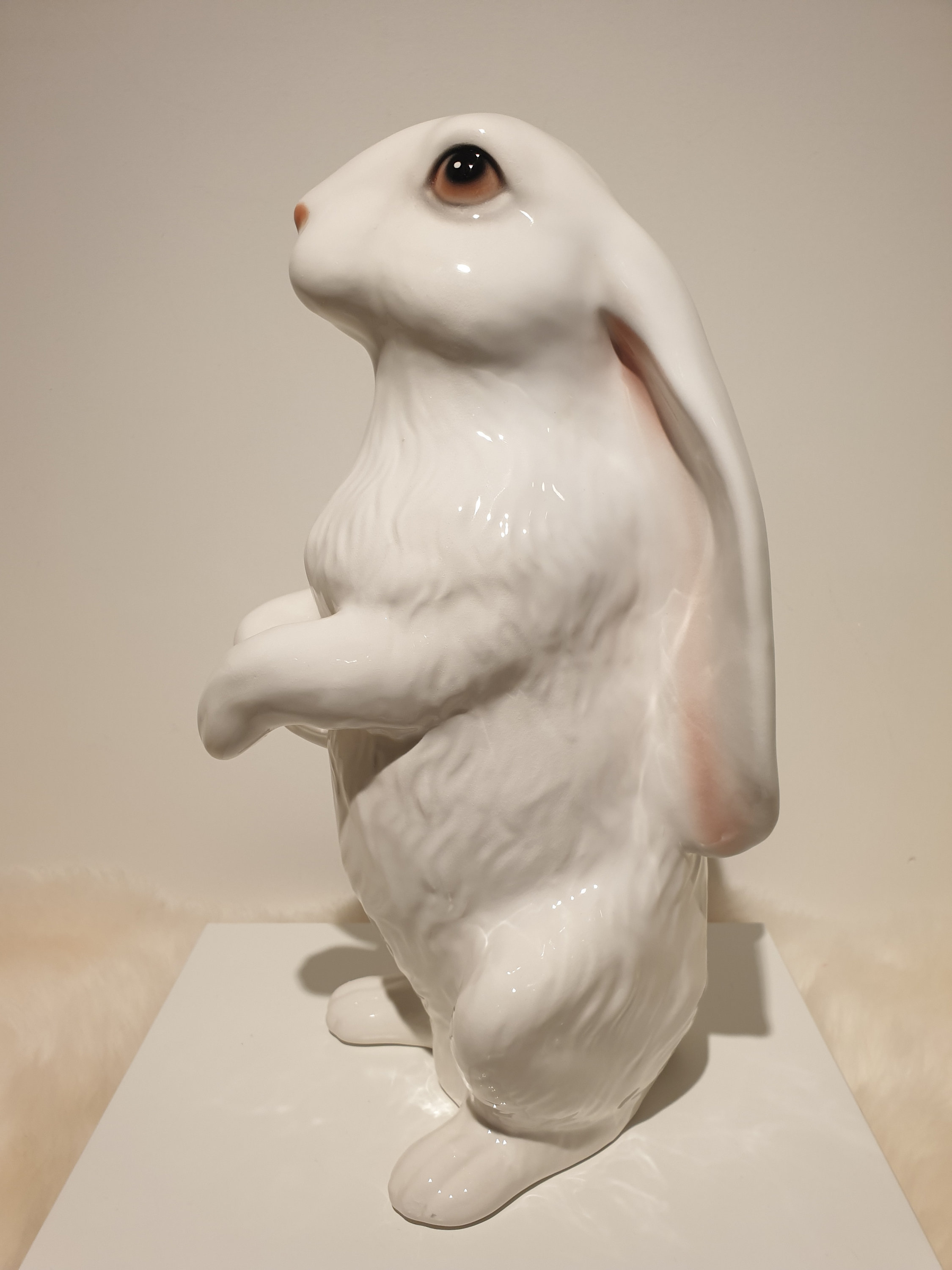 雪うさぎ 陶器製 芸術的フィギュア 37 cm - Etsy 日本