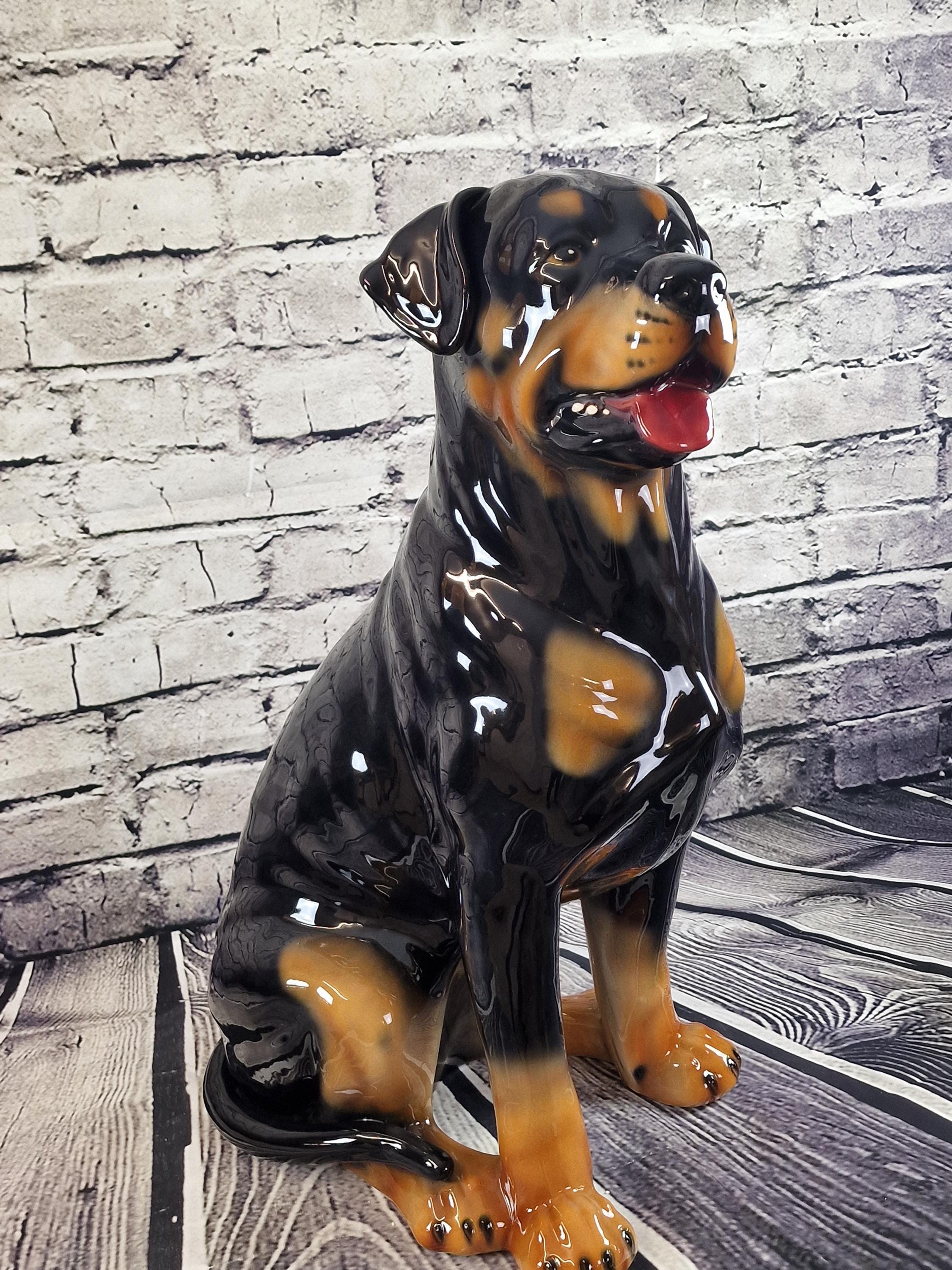 Rottweiler Artistic Ceramic Figure 70 Cm New - Etsy