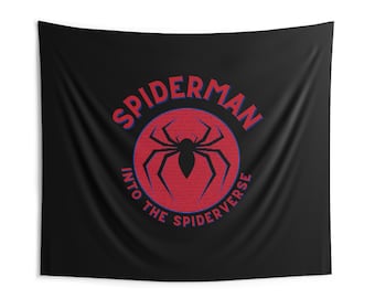 Telas decorativas Spiderman de interior a través del verso araña