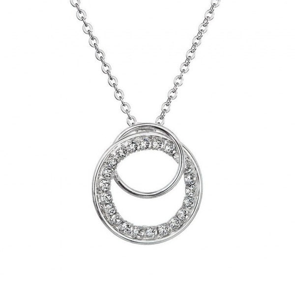 Collier cercles entrelacés serti cristaux SWAROVSKI