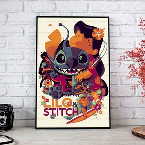 Lilo and Stitch Wall Decor Poster Prints, Set of 5 FRAMELESS 8x10 inc, Lilo  and Stitch Poster, Lilo and Stitch Wall Art, Poster for Girls Room