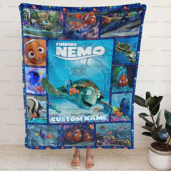 Finding Nemo Disney Blanket Ocean Cartoon Blanket Underwater Adventure Blanket Soft Nemo Throw Oceanic Fleece Throw Kids Nemo Blanket Etsy