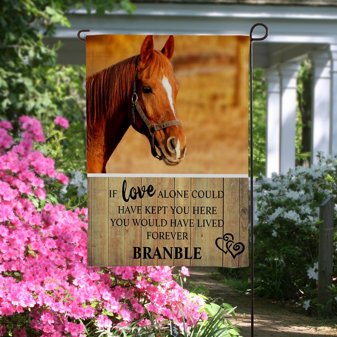 Custom Pet Memorial Garden Flag, in Loving Memory Of, Sympathy Flag