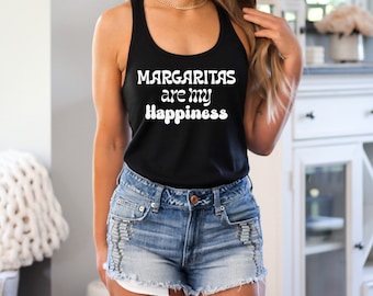Les margaritas sont mon bonheur | Amant de Marguerite | Débardeur Margarita drôle | Débardeur à boire drôle | Débardeur Tequila | Cinco de Mayo