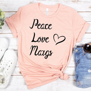 Vrede Liefde Margs (5) | Margarita-shirt | Margarita Minnaar | Grappig Margarita-shirt | Grappig drinkshirt | Tequila-shirt | Cinco de Mayo