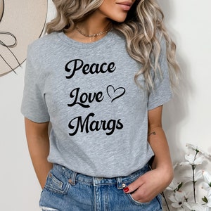 Vrede Liefde Margs (6) | Margarita-shirt | Margarita Minnaar | Grappig Margarita-shirt | Grappig drinkshirt | Tequila-shirt | Cinco de Mayo
