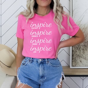 Inspire Love Shirt | Inspirieren Bedeutung | Inspirieren Sie Veränderung | Lehrer Shirt | Mama Shirt | Be the Change Shirt | Personalisiertes Shirt | Vintage Shirt