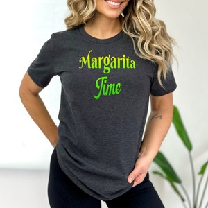Margarita Tijd Gekleurd | Margarita-shirt | Margarita Minnaar | Grappig drinkshirt | Tequila-shirt | Cinco De Mayo | Fiesta-shirt