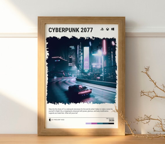All-Good Cyberpunk Game Wall Poster frameable Posters 250 GSM Gossy Gaming  Posters(Without Frame)(Size_12x18 inch,Multicolor,250 GSM Thick Paper)
