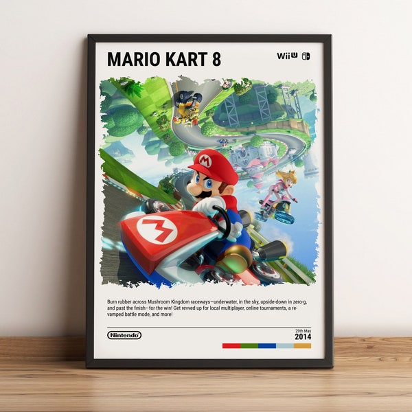 Poster super Mario kart - Décoration