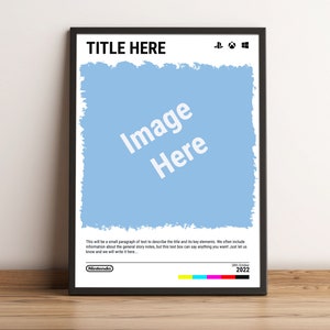 Custom Video Game Poster: Minimalist Memorabilia Gift