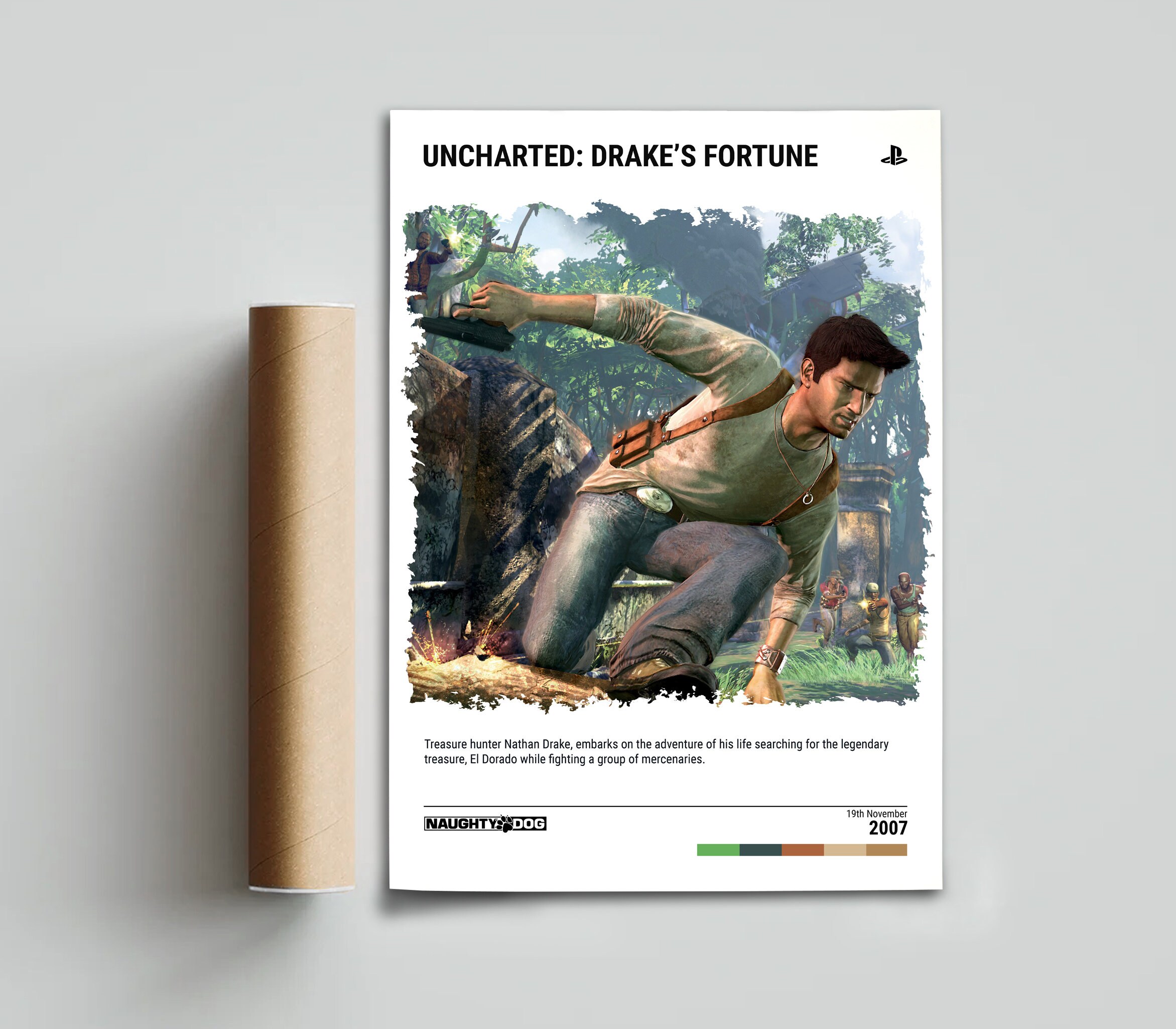 Uncharted: Drake's Fortune 2007 Poster Video Game Wall - Etsy
