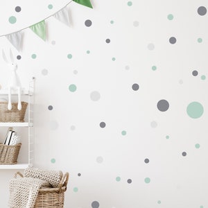 Circle stickers 120 pieces wall tattoo for baby room stickers circle wall stickers children's room dots dots adhesive dots V283 | MINT