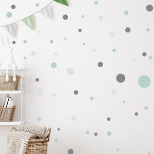 Circle stickers 120 pieces wall tattoo for baby room stickers circle wall stickers children&#39;s room dots dots adhesive dots V283 | MINT