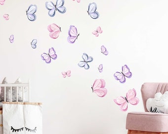 Sticker mural crèche V401 papillon sticker mural sticker chambre bébé papillons