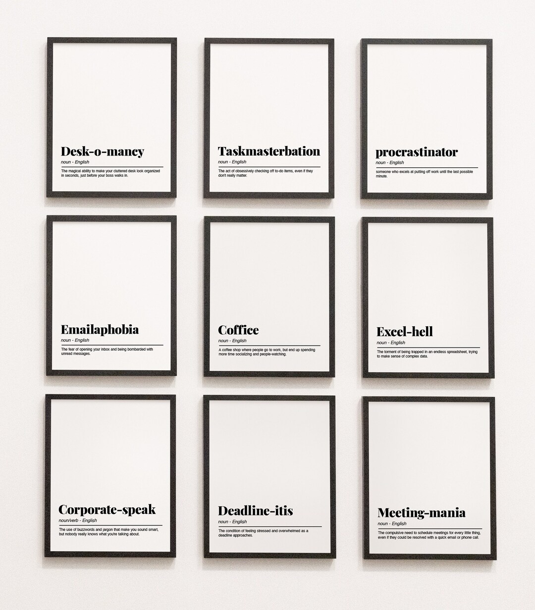 Office Wall Art Set / 50 PRINTABLES / Home Office Decor / Mega Bundle ...