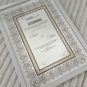 Certificat mariage religieux / Certificat NIKKAH musulman
