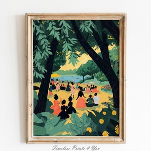 African American Art Prints, Black Art Prints, African American Artwork, Black Art Painting, Juneteenth Picnic, Black American Art