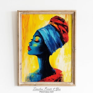 African American Wall Art, Black Woman Wall Art, Black Art Prints, Black Art Canvas Wall Art, Afrocentric Wall Art, Black Women Art