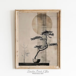 Japandi Wall Art, Japandi Decor, Japanese Wall Art, Wabi Sabi Wall Art, Wabi Sabi Decor, Neutral Wall Art, Japanese Tree Art, Tree Japans
