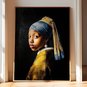 Vintage African American Art Print, African American Digital Downloadable Art, Black Art Print, Black Woman Wall Art, Digital Download