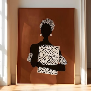 Vintage Black Woman Art Print, African American Art (Digital Download)