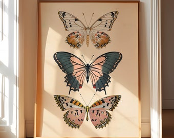 Schmetterlings-Druck Schmetterlings-Kunstdruck Schmetterlingsdrucke Schmetterlings-Wandkunst Schmetterlingsdruck Schmetterlings-Druck Vintage Schmetterlingsdruck Digitaler Schmetterlingsdruck