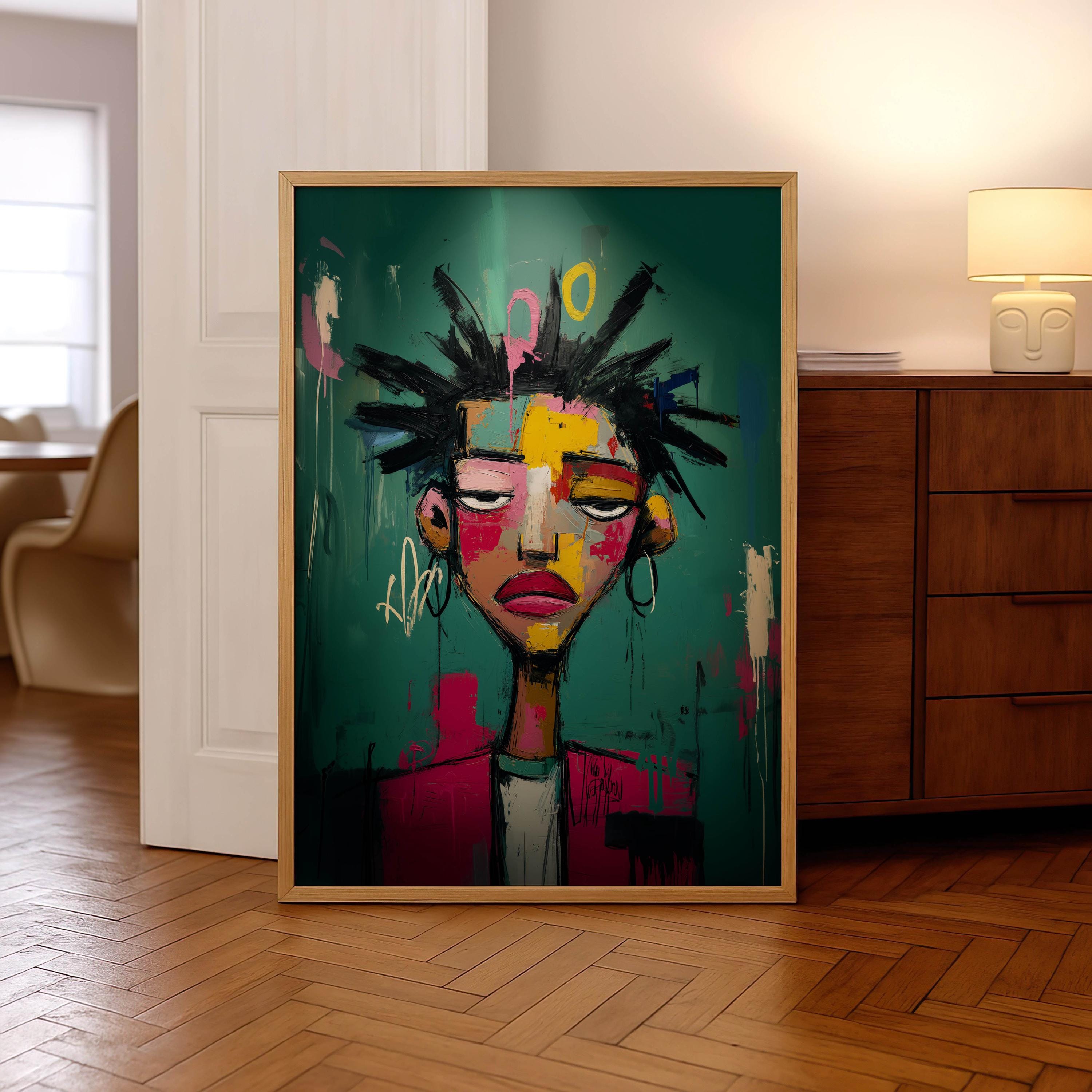 Abstract African American Black Art Prints Gallery Set of 4 Digital ...