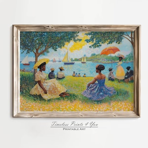 African American Wall Art, Black Art Prints, African American Artwork, Oil Painting Downloads African American, Vintage African American Art