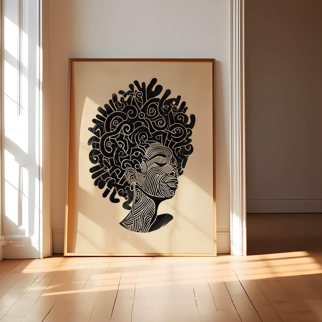 African American Art Digital Download, Black Art Prints, Black Woman ...
