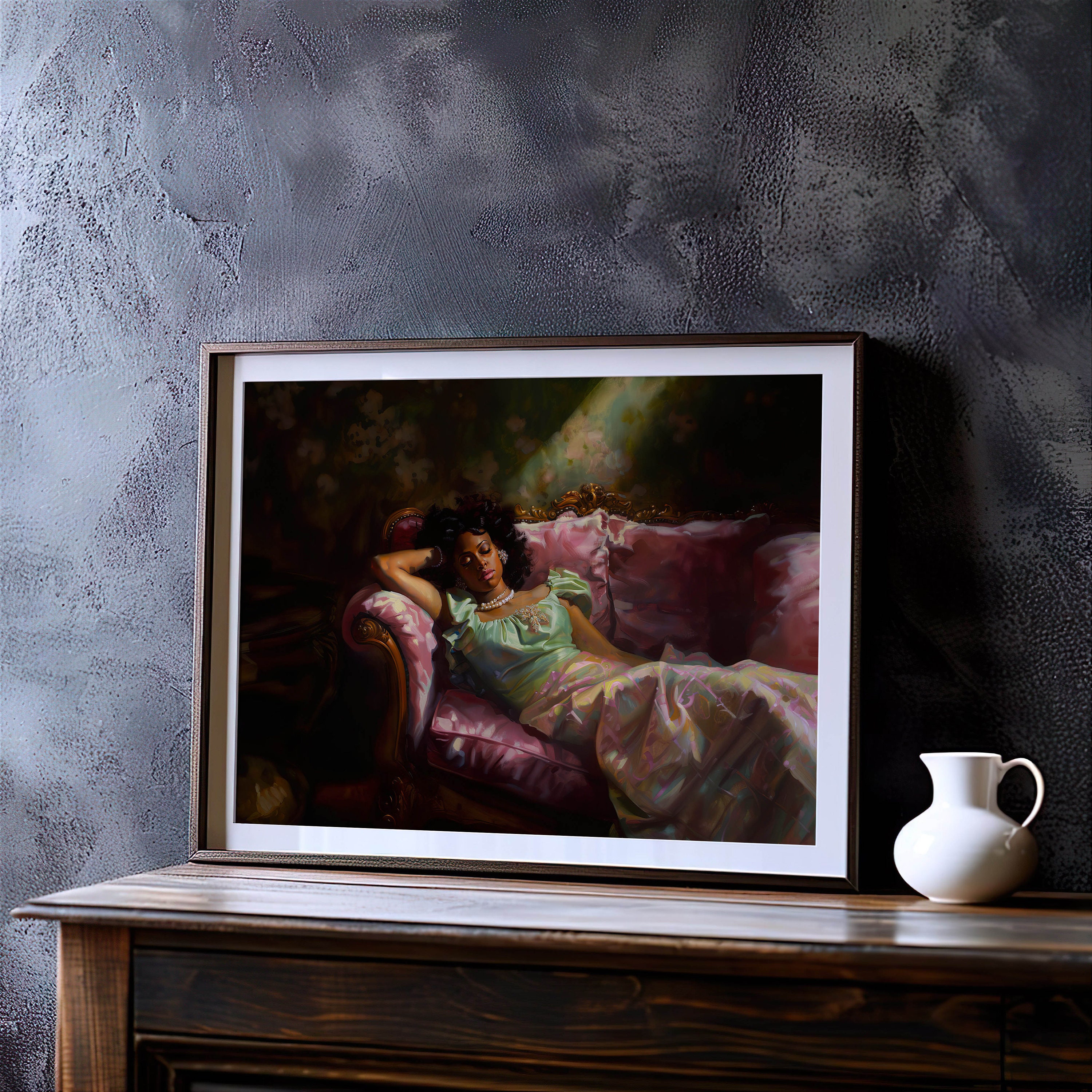 African American Victorian Wall Art, Downloadable Art Black Woman ...