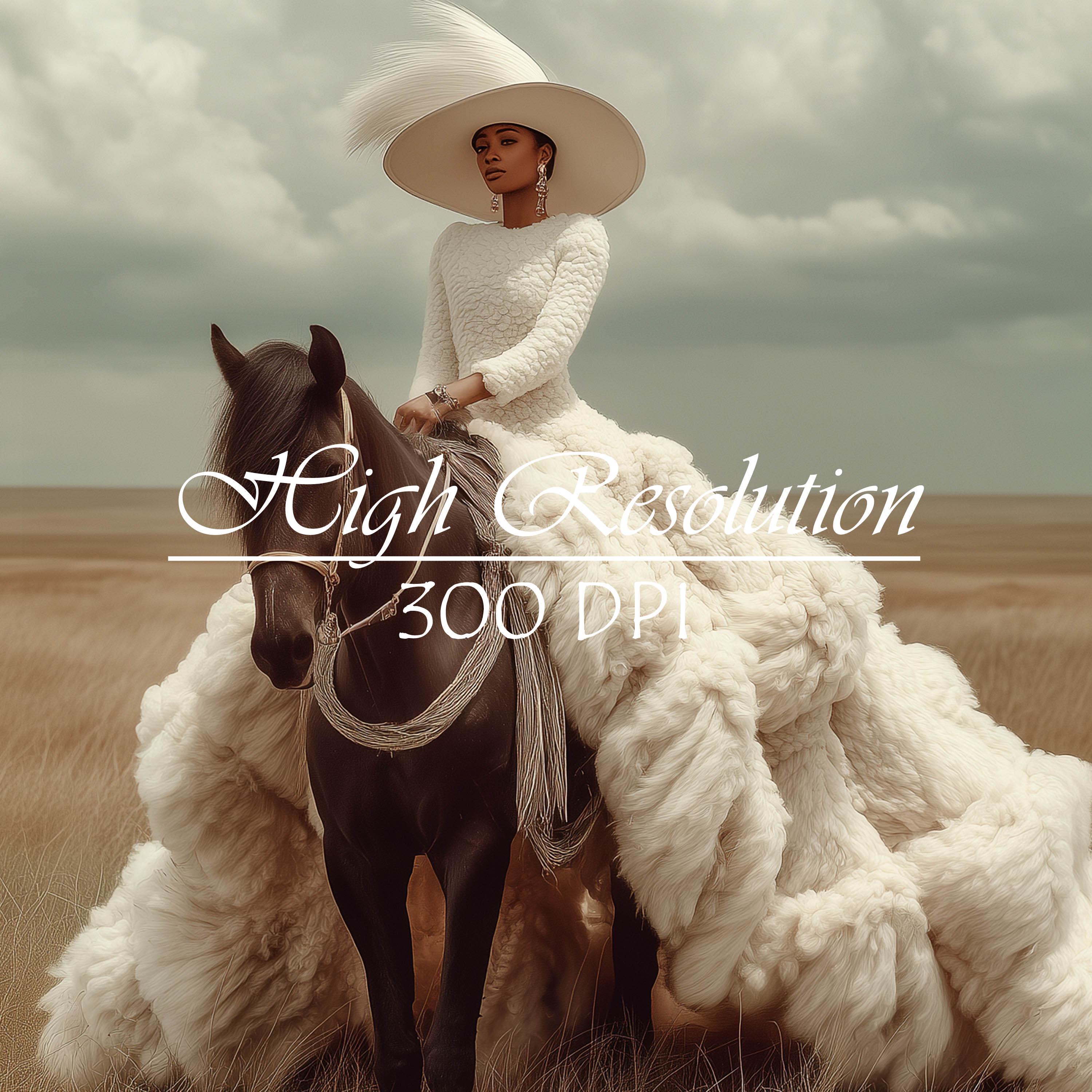 Black Woman on Horse Art Print, Black Women Wall Art, Africam American ...