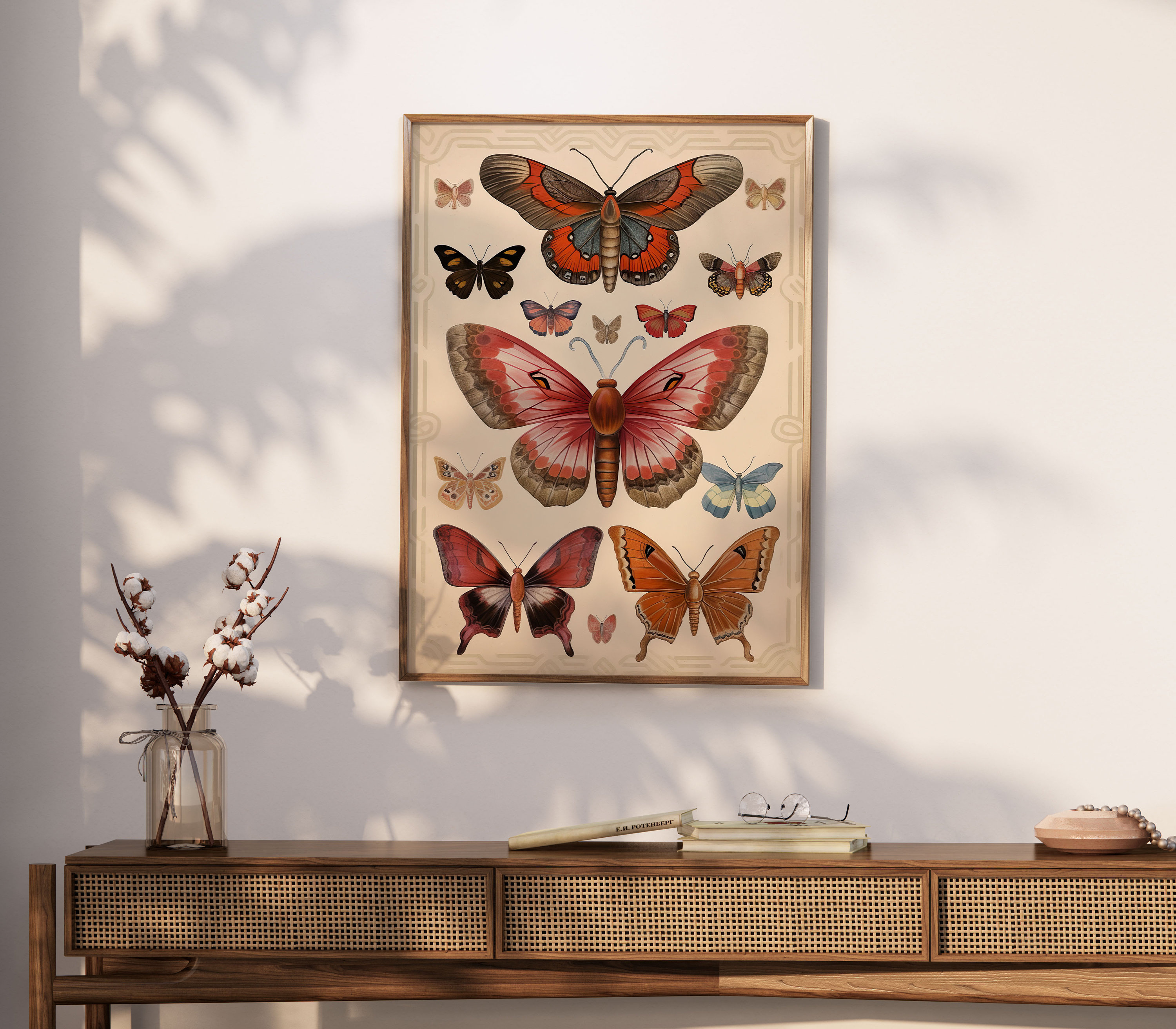 Butterfly Printable Wall Art, Butterfly Art Print, Boho Butterfly Art ...