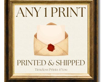 Custom Wall Art Print & Ship Service, Mailed Print