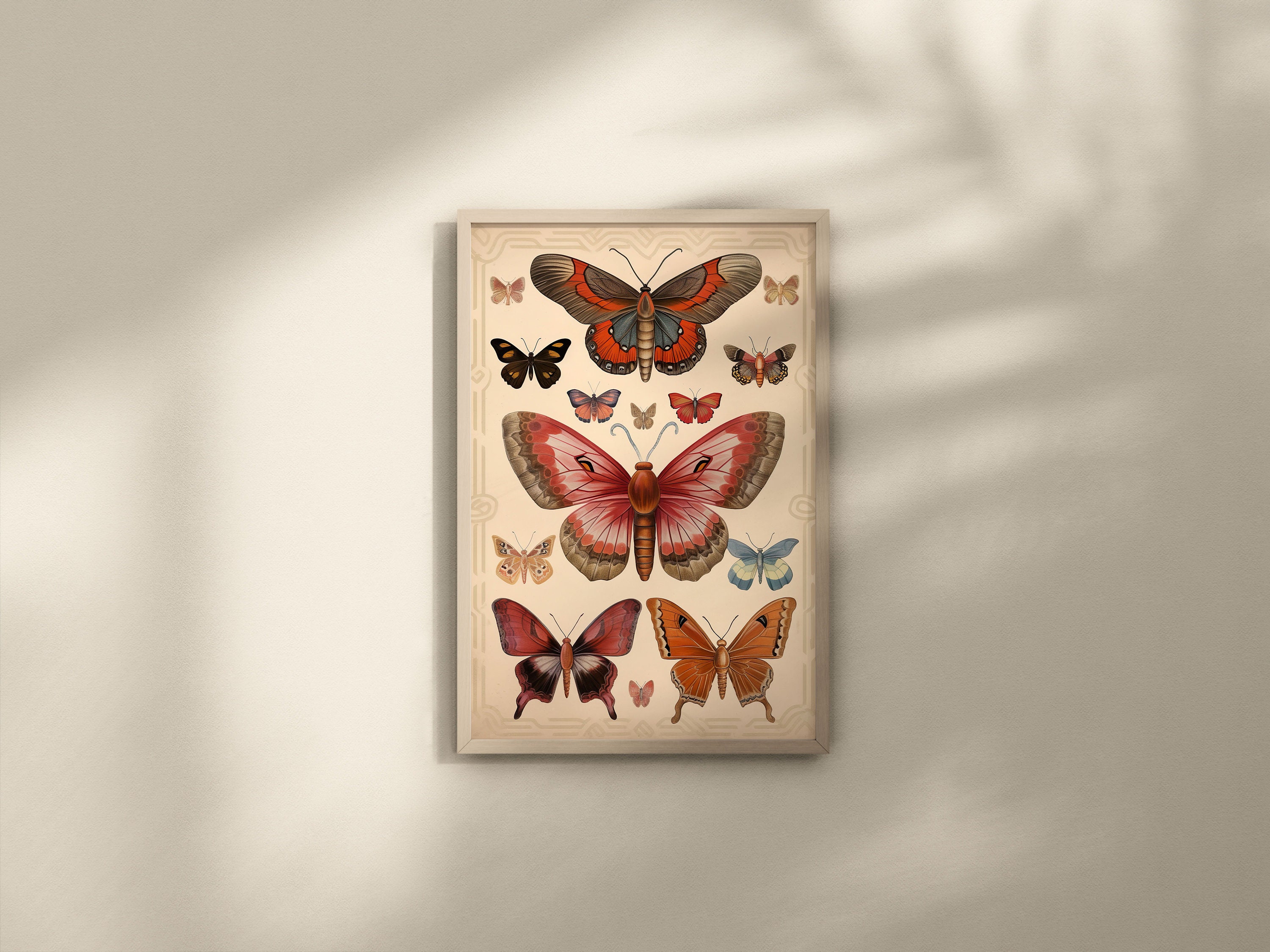 Butterfly Printable Wall Art, Butterfly Art Print, Boho Butterfly Art ...
