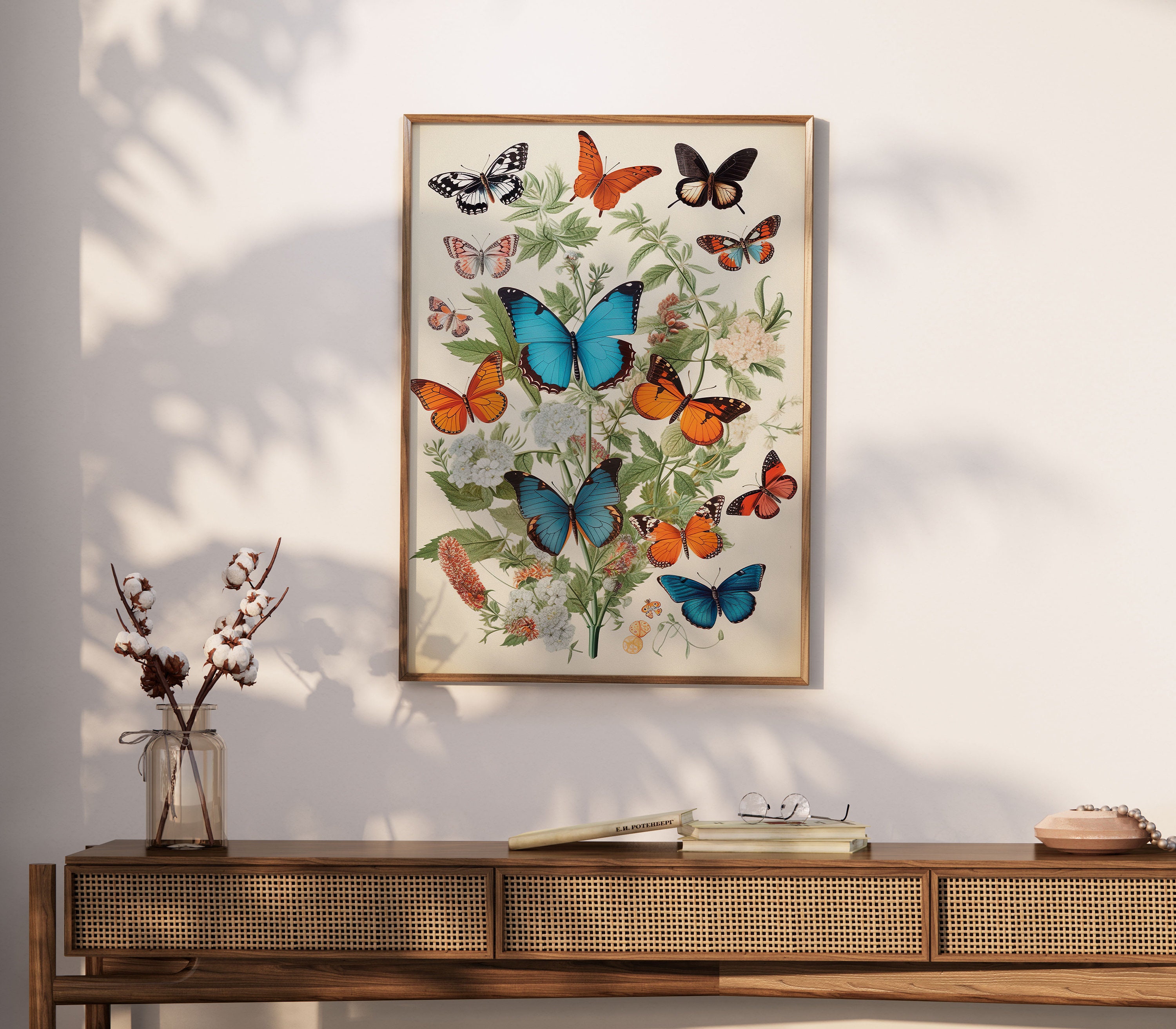 Butterfly Wall Art, Vintage Prints, Vintage Wall Art Prints