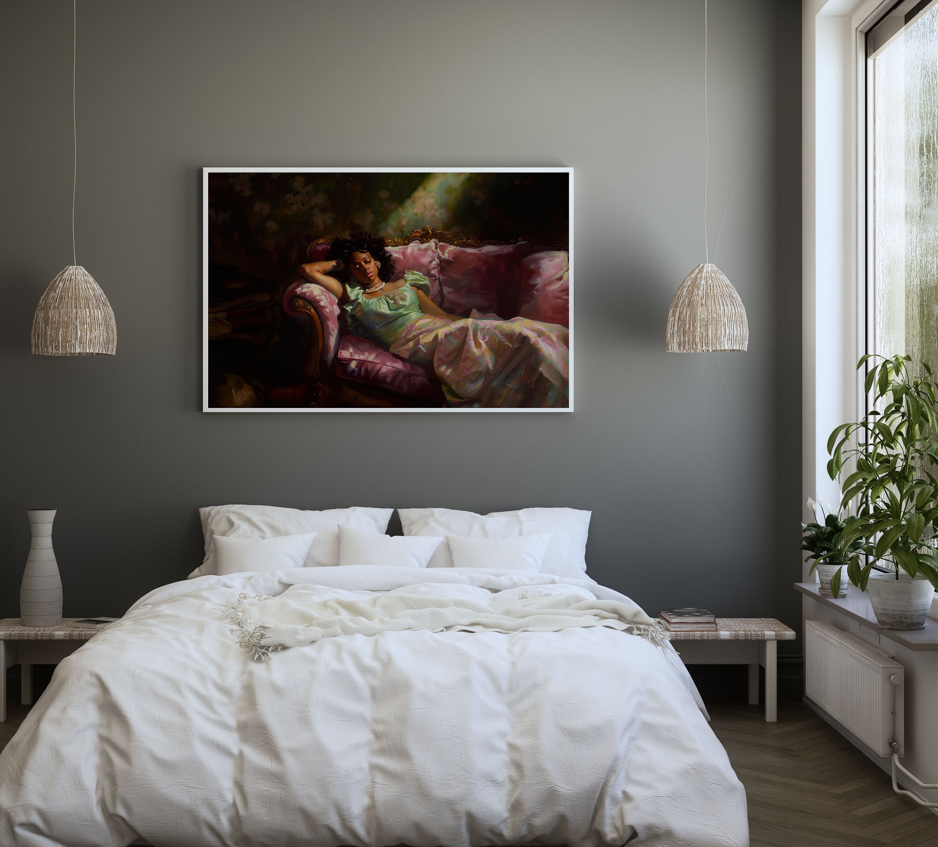 African American Victorian Wall Art, Downloadable Art Black Woman ...