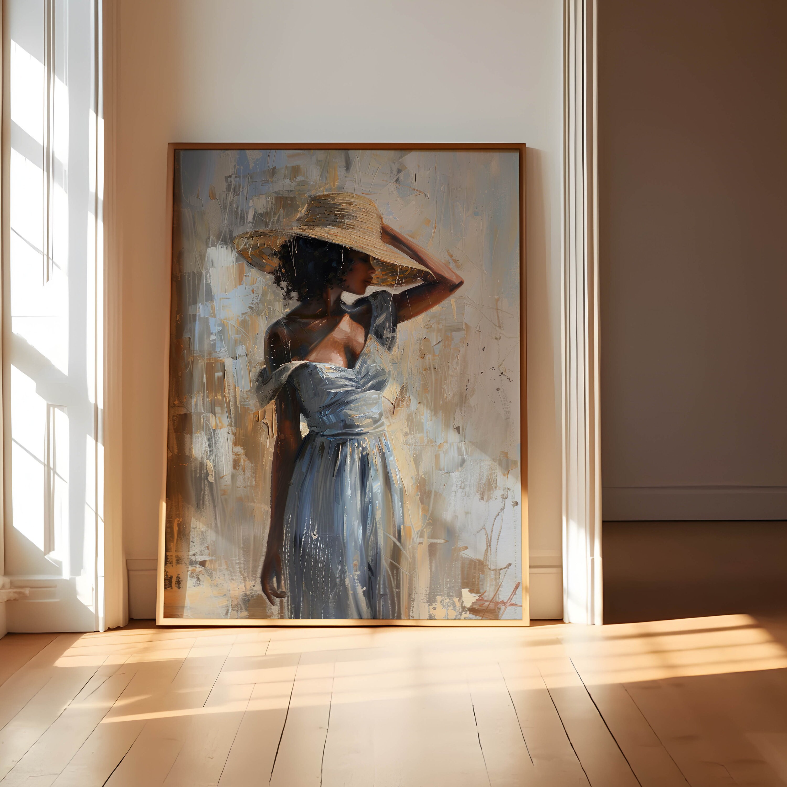 Printable Oil Paintings of Black Women, African American Women, African ...