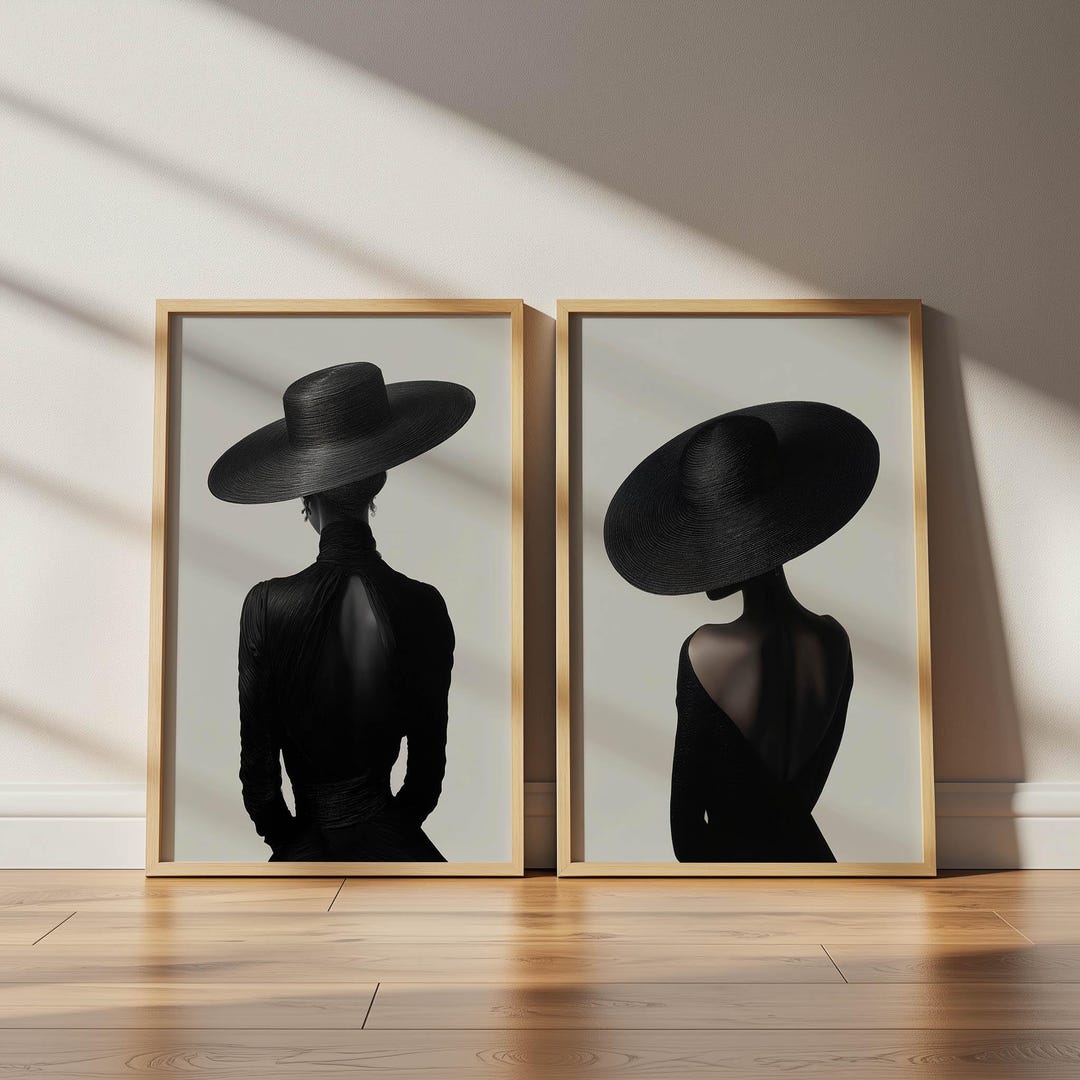 Black Woman Wall Art Printable Set of 2 Digital Download - Etsy