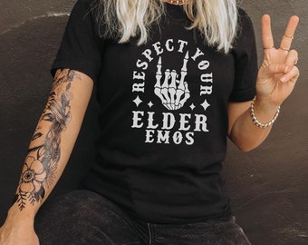 Respect Your Elder Emos Tee - Unisex Bella Canvas Jersey