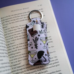 Handmade Witchy Lip Balm Holder Keychain: Practical Magic Accessory