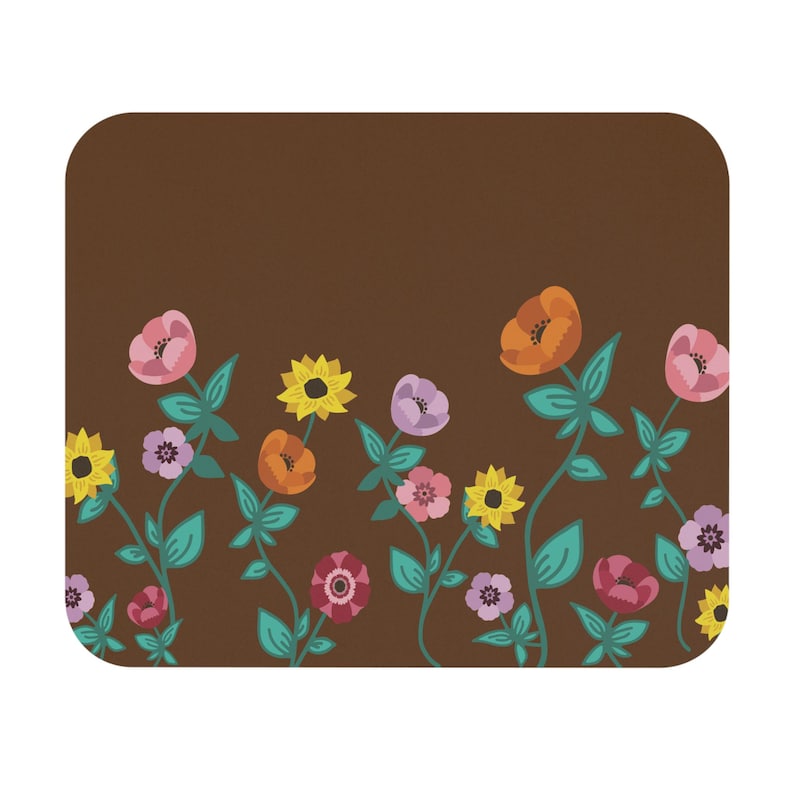 Alfombrilla de ratón con estampado floral. imagen 2