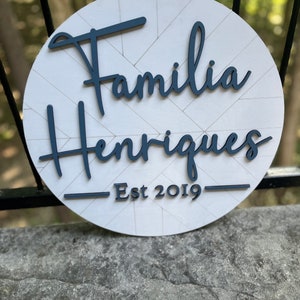 3D Custom Wood Sign | Family Name Sign | Wedding Gift | Anniversary Gift | Housewarming Gift